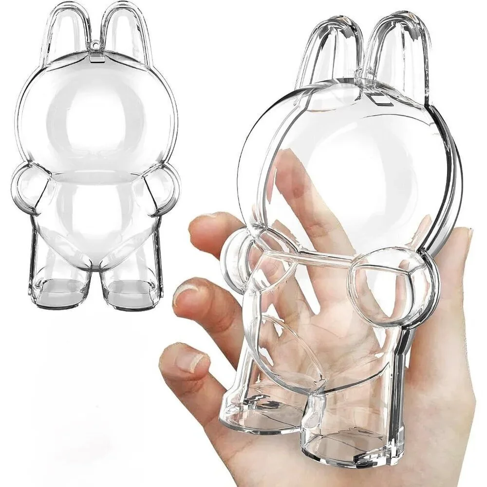 Labubu HD Clear Figure Display Protective Case ( Doll not included)
